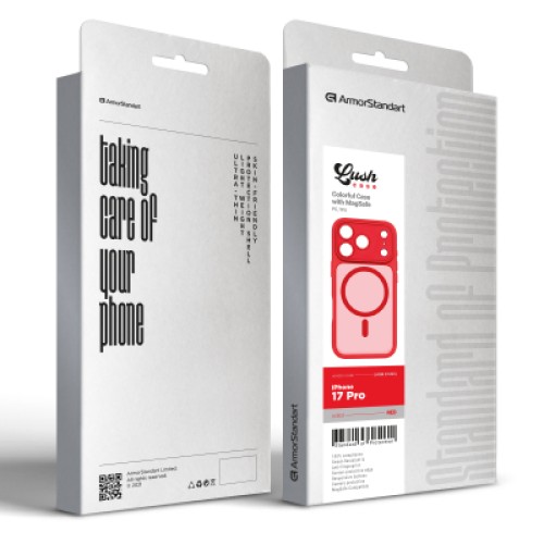 Чехол для мобильного телефона Armorstandart Lush MagCase Apple iPhone 17 Pro Red (ARM87495) Чехол для мобильного телефона Armorstandart Lush MagCase Apple iPhone 17 Pro Red (ARM87495)