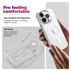 Чохол до мобільного телефона Armorstandart Unit MagCase Apple iPhone 17 Pro Matte Clear (ARM86291)