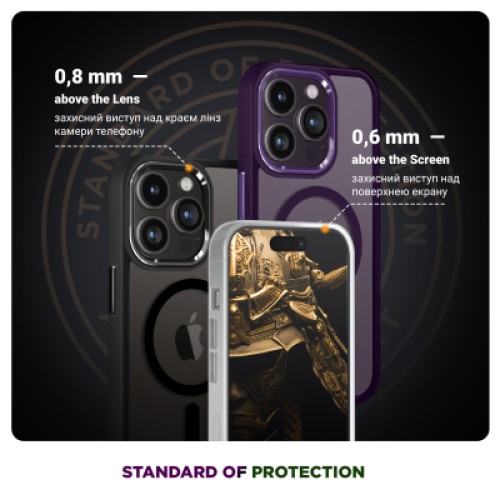 Чехол для мобильного телефона Armorstandart Unit MagCase Apple iPhone 17 Pro Max Matte Clear (ARM86299) Чехол для мобильного телефона Armorstandart Unit MagCase Apple iPhone 17 Pro Max Matte Clear (ARM86299)