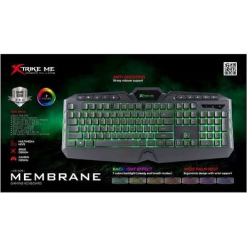 Клавиатура Xtrike ME KB-509 RGB Black (KB-509)