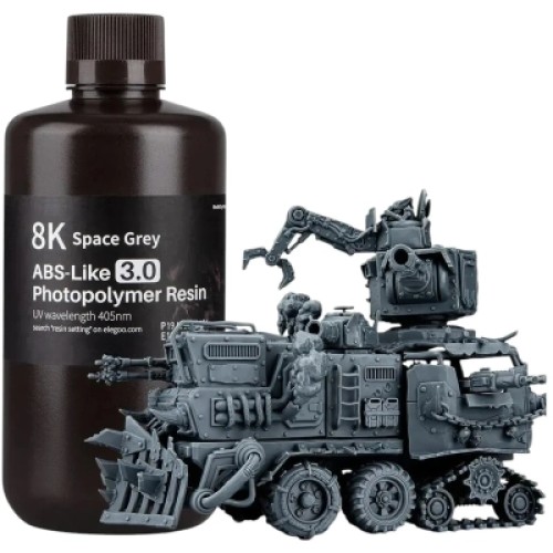 Фотополимерная смола ELEGOO Resin, ABS-like 3.0 8K 1кг, space gray (50.103.0221)