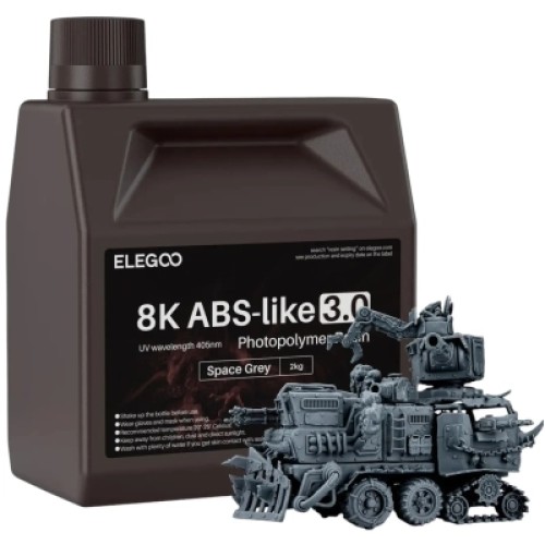 Фотополимерная смола ELEGOO Resin, ABS-like 3.0 8K 2кг, space gray (50.103.0222)