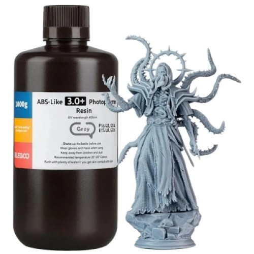 Фотополимерная смола ELEGOO Resin, ABS-like 3.0 plus 1кг, grey (50.103.0215)