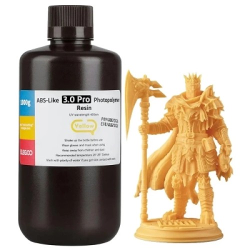 Фотополимерная смола ELEGOO Resin, ABS-like 3.0 pro 1кг, yellow (50.103.0257)