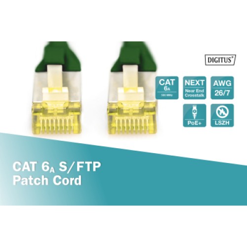 Патч-корд 20м, CAT 6a S-FTP, AWG 26/7, Cu, LSZH, green Digitus (DK-1644-A-200/G) Патч-корд 20м, CAT 6a S-FTP, AWG 26/7, Cu, LSZH, green Digitus (DK-1644-A-200/G)