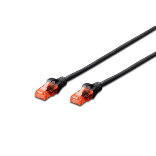 Патч-корд 1м, UTP, cat.6, CCA, AWG 26/7, PVC, black Digitus (DK-1612-010/BL) Патч-корд 1м, UTP, cat.6, CCA, AWG 26/7, PVC, black Digitus (DK-1612-010/BL)
