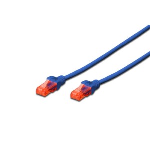Патч-корд 5м, UTP, cat.6, CCA, AWG 26/7, PVC, blue Digitus (DK-1612-050/B)