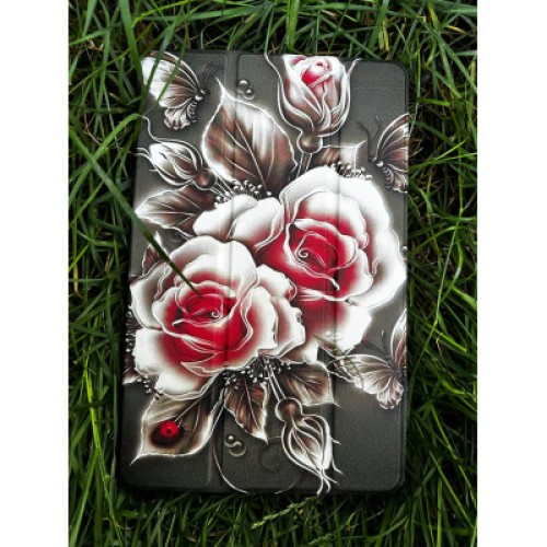 Чехол для планшета BeCover Smart Case Samsung Galaxy Tab A11 SM-X133/X135 8.7" Black Rose (713983)