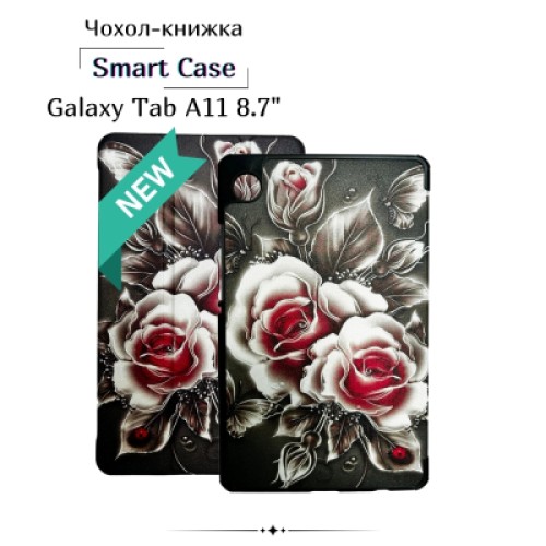 Чехол для планшета BeCover Smart Case Samsung Galaxy Tab A11 SM-X133/X135 8.7" Black Rose (713983)