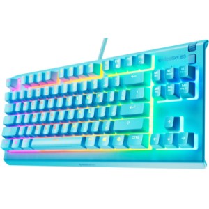 Клавиатура SteelSeries Apex 3 TKL USB UA Aqua (64933)