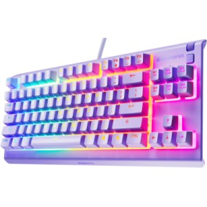 Клавиатура SteelSeries Apex 3 TKL USB UA Lavender (64940)