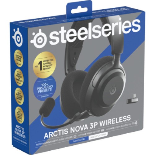 Наушники SteelSeries Arctis Nova 3P Wireless MultiPlatform Black (61686)