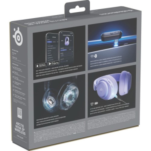 Наушники SteelSeries Arctis Nova 3P Wireless MultiPlatform Lavender (61692)