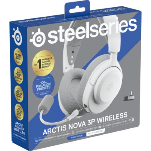 Наушники SteelSeries Arctis Nova 3P Wireless MultiPlatform White (61687)
