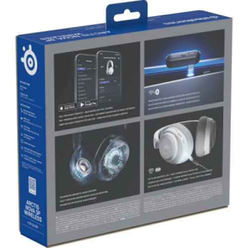 Наушники SteelSeries Arctis Nova 3P Wireless MultiPlatform White (61687)