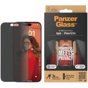 Скло захисне PANZERGLASS Privacy iPhone 15 Pro (PG_P2810)