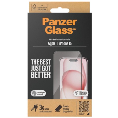 Стекло защитное PANZERGLASS iPhone 15 (PG_2809) Стекло защитное PANZERGLASS iPhone 15 (PG_2809)