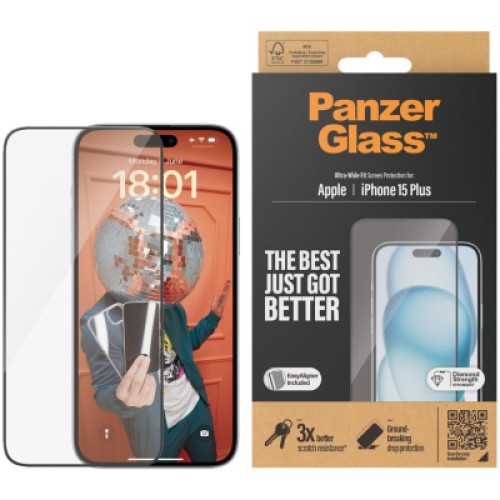Стекло защитное PANZERGLASS iPhone 15 Plus (PG_2811) Стекло защитное PANZERGLASS iPhone 15 Plus (PG_2811)