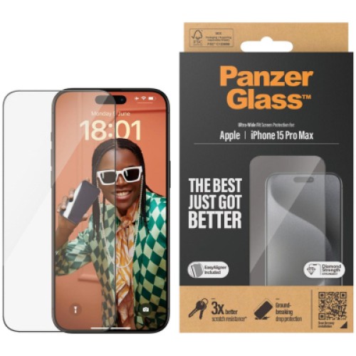 Стекло защитное PANZERGLASS iPhone 15 Pro Max (PG_2812)