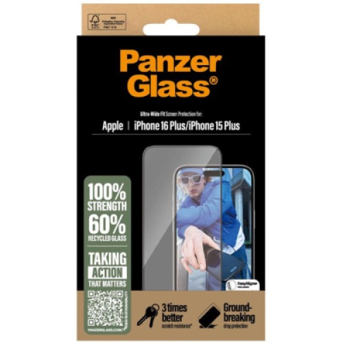 Стекло защитное PANZERGLASS iPhone 16 Plus | 15 Plus (PG_2863) Стекло защитное PANZERGLASS iPhone 16 Plus | 15 Plus (PG_2863)