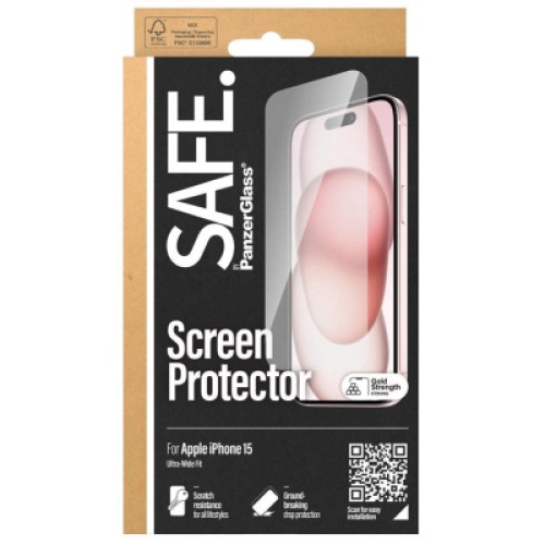 Стекло защитное PANZERGLASS iPhone 15 (PG_SAFE95534) Стекло защитное PANZERGLASS iPhone 15 (PG_SAFE95534)
