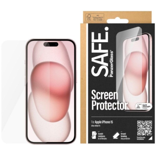Стекло защитное PANZERGLASS iPhone 15 (PG_SAFE95534) Стекло защитное PANZERGLASS iPhone 15 (PG_SAFE95534)