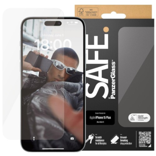 Стекло защитное PANZERGLASS iPhone 15 Plus (PG_SAFE95536) Стекло защитное PANZERGLASS iPhone 15 Plus (PG_SAFE95536)