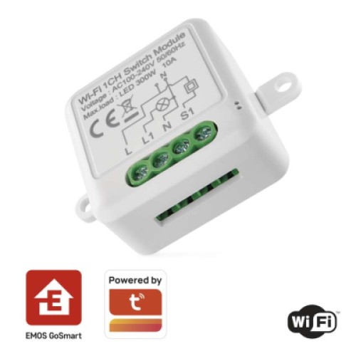 Модуль управления умным домом EMOS H5105 WiFi 1-Channel (H5105) Модуль управления умным домом EMOS H5105 WiFi 1-Channel (H5105)