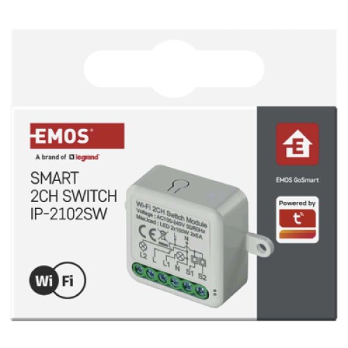 Модуль управления умным домом EMOS H5106 WiFi 2-Channel (H5106) Модуль управления умным домом EMOS H5106 WiFi 2-Channel (H5106)