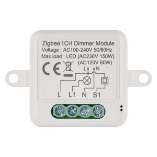 Модуль управления умным домом EMOS H5107 ZigBee 3.0 1-Channel Dimmer (H5107) Модуль управления умным домом EMOS H5107 ZigBee 3.0 1-Channel Dimmer (H5107)