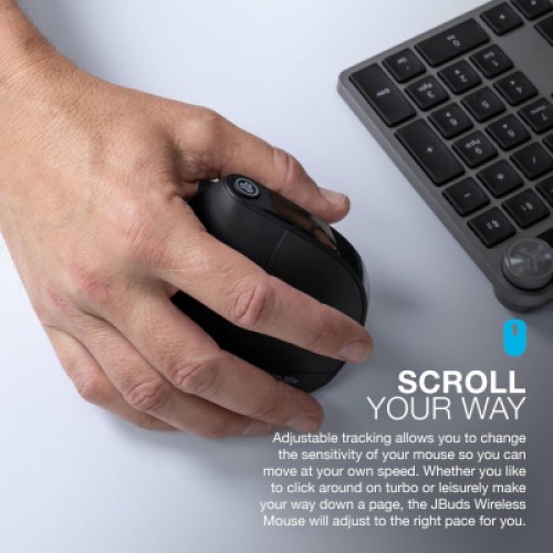Мышка Jlab JBuds Vertical Ergonomic Wireless Black (IEUMJBERGORBLK82)