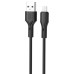 Дата кабель USB 2.0 AM to USB-C 1.0m black XO (NB230_C_Black)