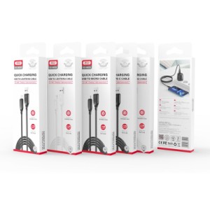 Дата кабель USB 2.0 AM to USB-C 1.0m braided white XO (NB235_C_White)