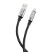 Дата кабель USB 2.0 AM to USB-C 1.0m 6A silicone black XO (NB251_C_Black)