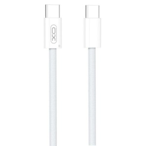 Дата кабель USB-C to USB-C 1.5m 60W white XO (NBQ260B_С_White)