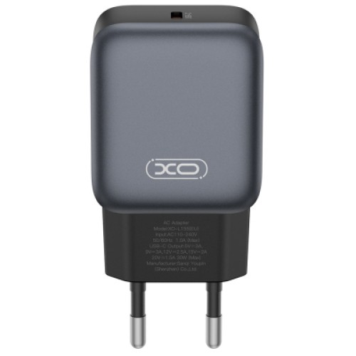Зарядное устройство XO USB-C PD30W black (L155_Black) Зарядное устройство XO USB-C PD30W black (L155_Black)