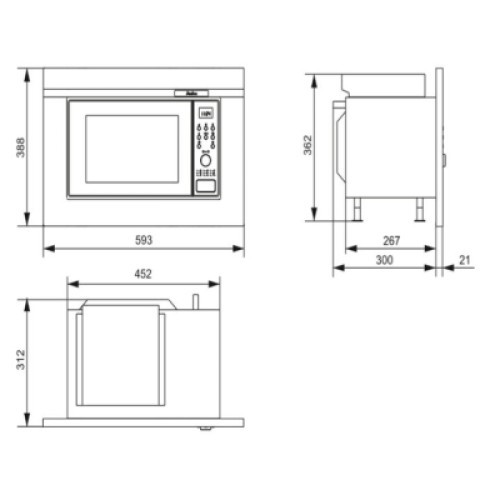 Микроволновая печь Hansa AMGB20E2GB Микроволновая печь Hansa AMGB20E2GB