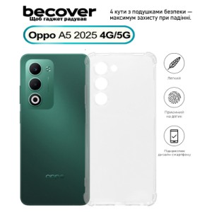 Чохол до мобільного телефона BeCover Anti-Shock Oppo A5 2025 4G/5G Clear (713815)