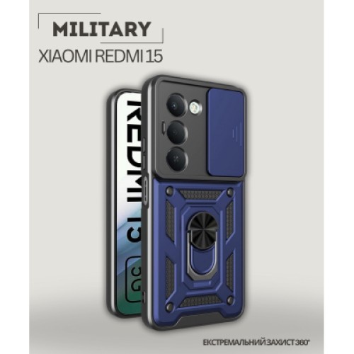 Чехол для мобильного телефона BeCover Military Xiaomi Redmi 15 Blue (713922) Чехол для мобильного телефона BeCover Military Xiaomi Redmi 15 Blue (713922)