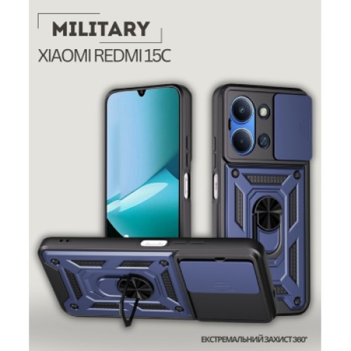 Чехол для мобильного телефона BeCover Military Xiaomi Redmi 15С 4G/5G Blue (713926) Чехол для мобильного телефона BeCover Military Xiaomi Redmi 15С 4G/5G Blue (713926)