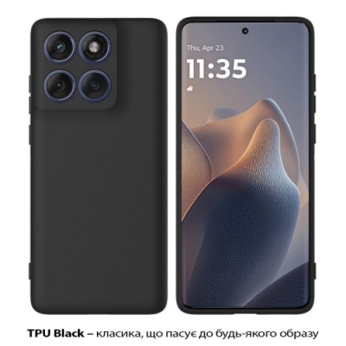 Чехол для мобильного телефона BeCover Silicone Motorola Edge 60 Black (713770) Чехол для мобильного телефона BeCover Silicone Motorola Edge 60 Black (713770)