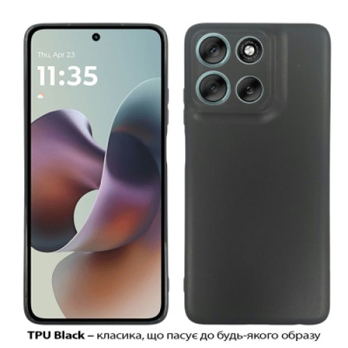 Чехол для мобильного телефона BeCover Silicone Motorola Moto G56 Black (713766) Чехол для мобильного телефона BeCover Silicone Motorola Moto G56 Black (713766)