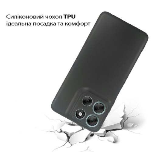 Чехол для мобильного телефона BeCover Silicone Motorola Moto G56 Black (713766) Чехол для мобильного телефона BeCover Silicone Motorola Moto G56 Black (713766)