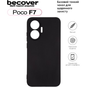 Чехол для мобильного телефона BeCover Silicone Poco F7 Black (713776)