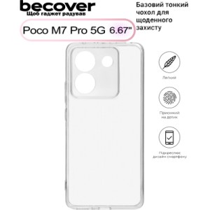 Чехол для мобильного телефона BeCover Silicone Poco M7 Pro 5G Transparent (713655)