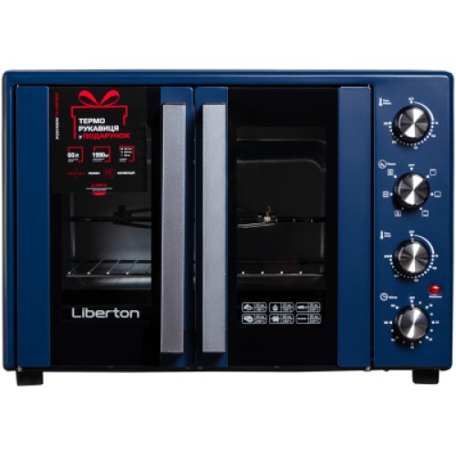 Электропечь Liberton LEO-600 Dark Blue Электропечь Liberton LEO-600 Dark Blue
