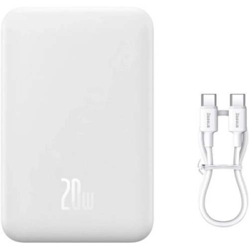 Батарея универсальная Baseus Magnetic Mini Wireless 20000mAh 20W, White (PPCX150002) Батарея универсальная Baseus Magnetic Mini Wireless 20000mAh 20W, White (PPCX150002)