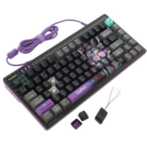 Клавиатура A4Tech AT75 RGB USB UA Cypher Ghost (4711421001830) Клавиатура A4Tech AT75 RGB USB UA Cypher Ghost (4711421001830)