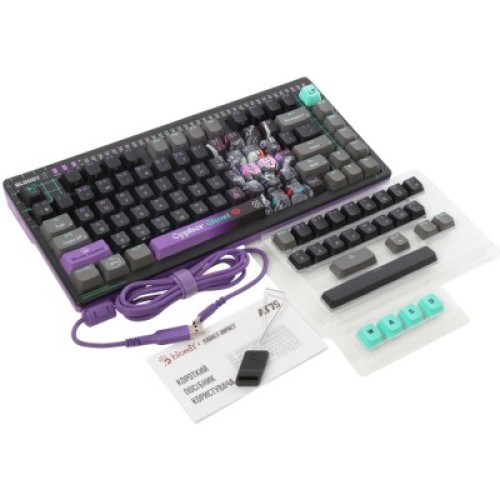 Клавиатура A4Tech AT75 RGB USB UA Cypher Ghost (4711421001830) Клавиатура A4Tech AT75 RGB USB UA Cypher Ghost (4711421001830)
