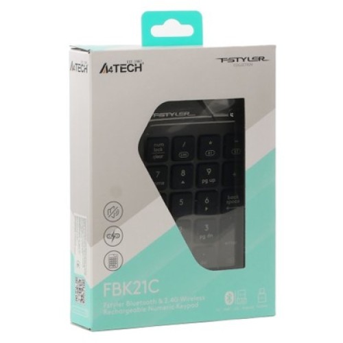 Клавиатура A4Tech FBK21C Wireless/Bluetooth Smoky Grey (4711421995108)